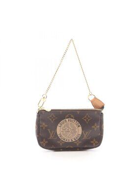 Louis Vuitton Handbag Mini Pochette Accessoire Monogram T&b Canvas Leather T&b